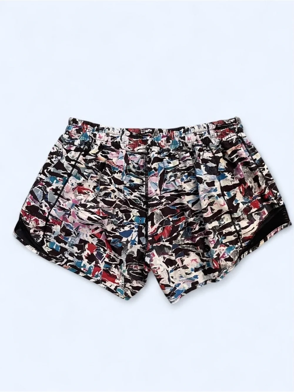 Lululemon Hotty Hot shorts culture clash multi black running activewear gym 10